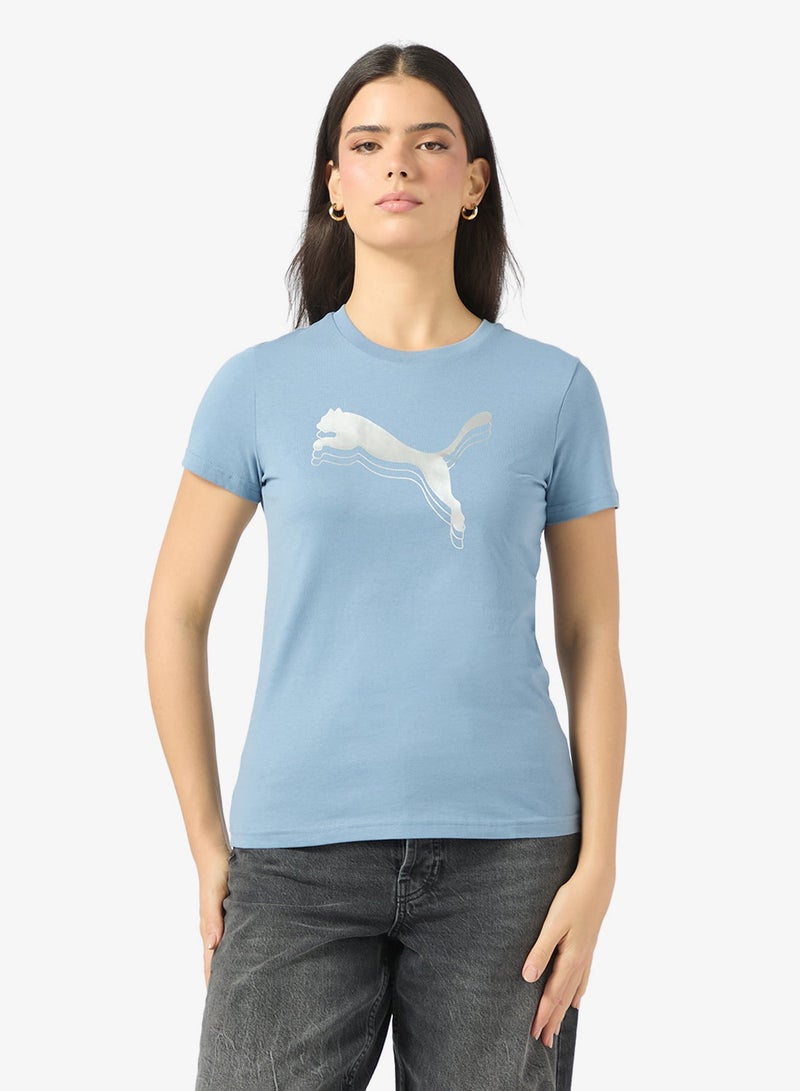 PUMA Essential Logo Metallic T-Shirt - Image 1